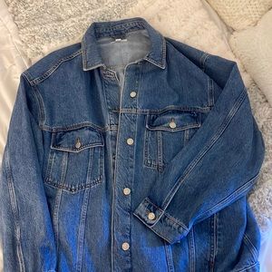 Topshop oversized denim jacket